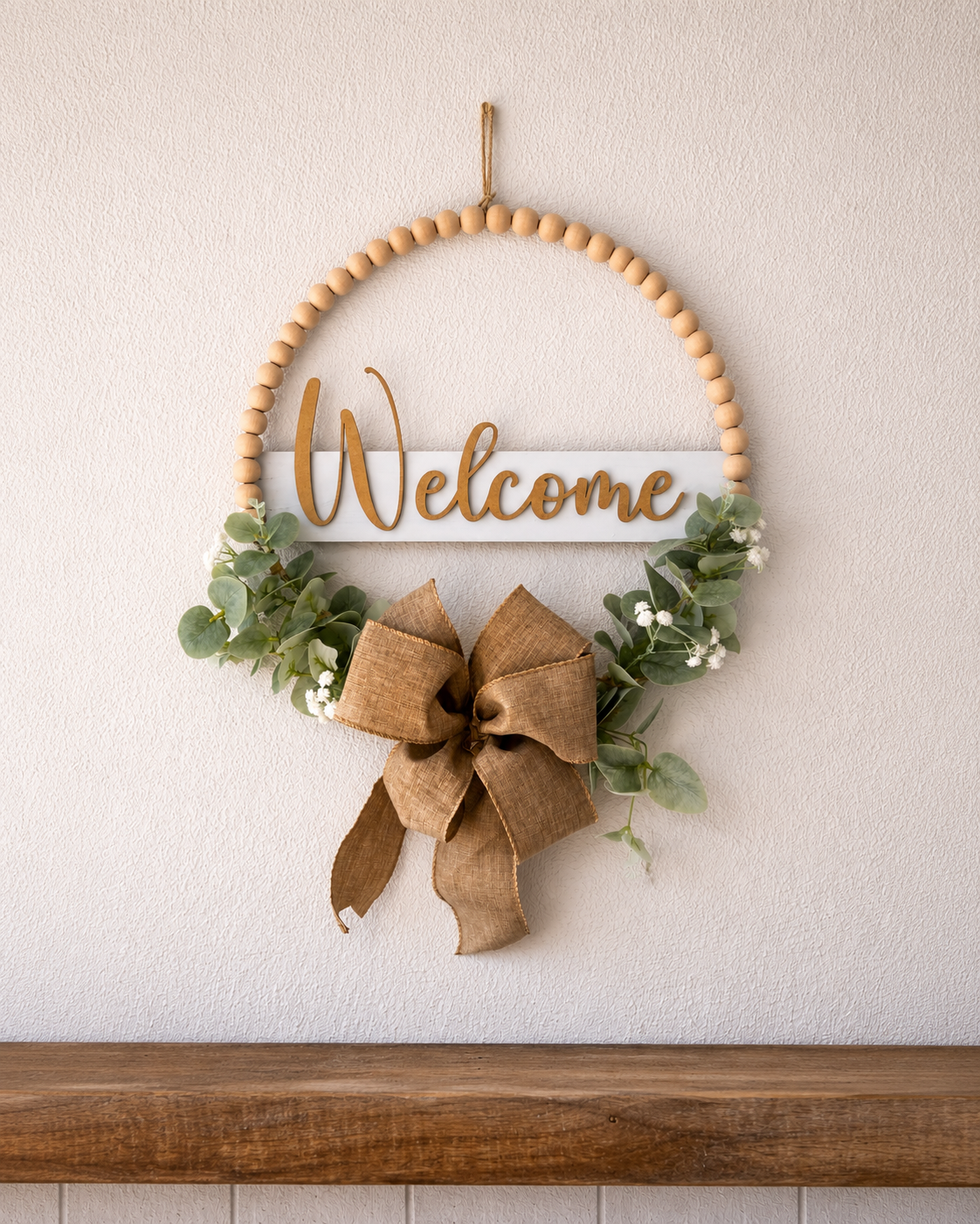Corona Decorativa Welcome para Puerta
