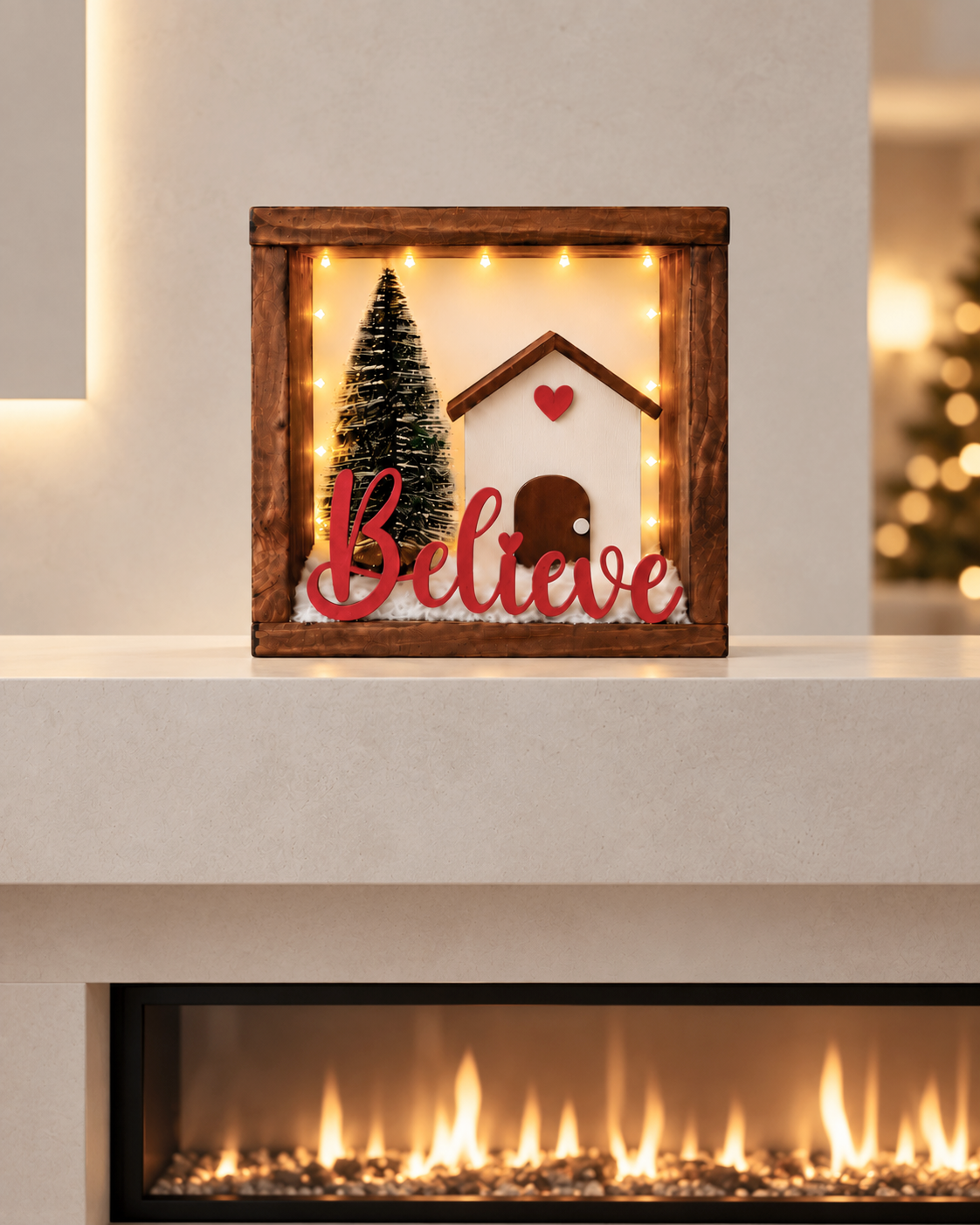 Cuadro navideño believe