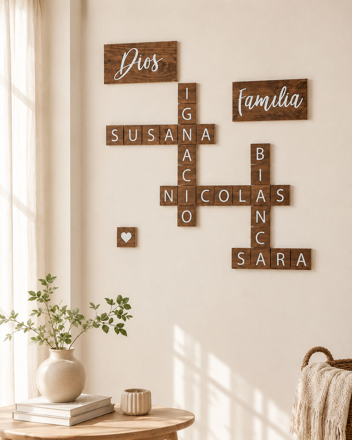 Scrabble personalizado en Madera | Decoración Familiar