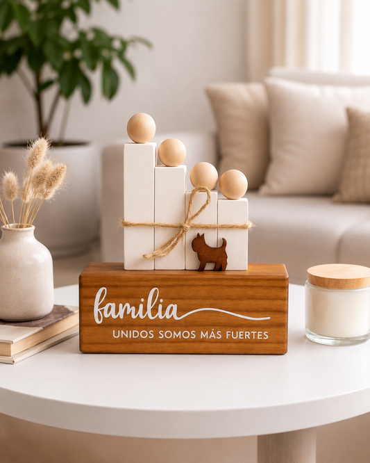 Familia Personalizada en Madera