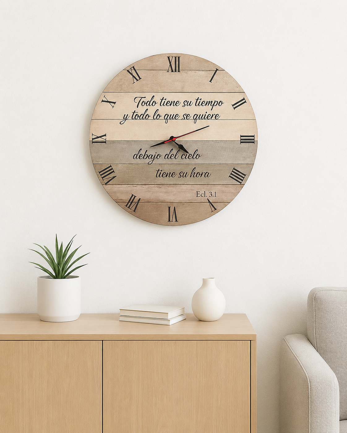 Reloj de Pared Personalizado en Madera | Decoración para el Hogar