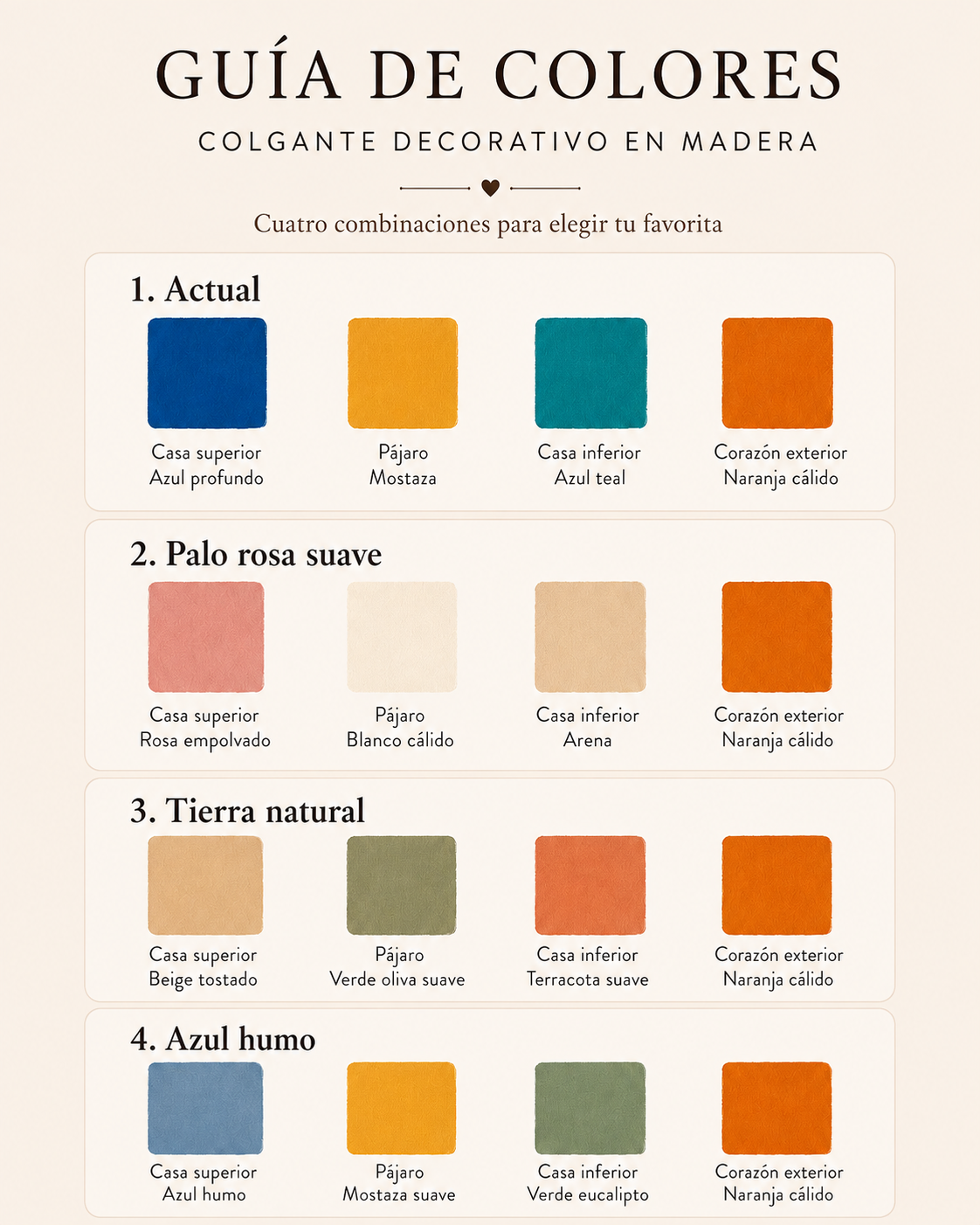Colgante decorativo de casitas